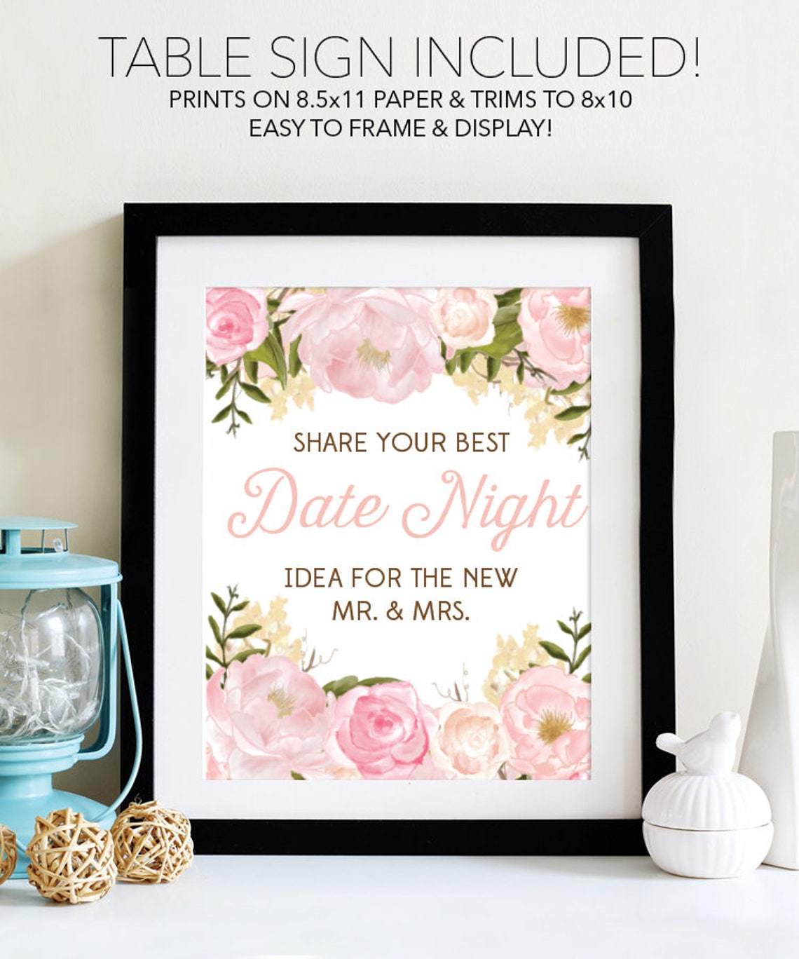 Date Night Ideas Bridal Shower Date Night Jar Wedding Etsy