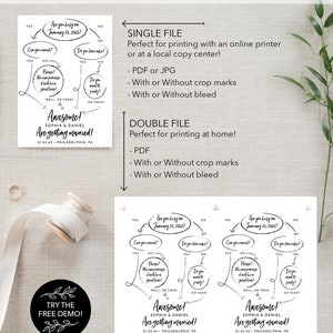 Flow Chart Save the Date Template, Printable Save The Dates, Funny Save The Date, Unique Save The Date, Wedding Ideas, Editable Template image 6