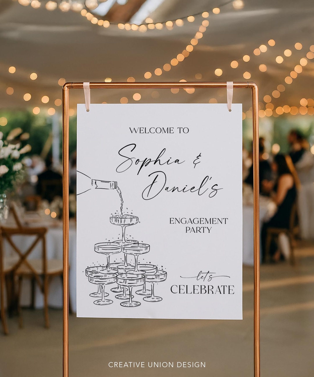 Coversations Welcomesign Engagement Party Welcome Sign Template Printable Modern Welcome Sign ...