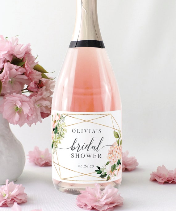 Full Size Champagne Bottle Label, Bridal Shower, Champagne ...