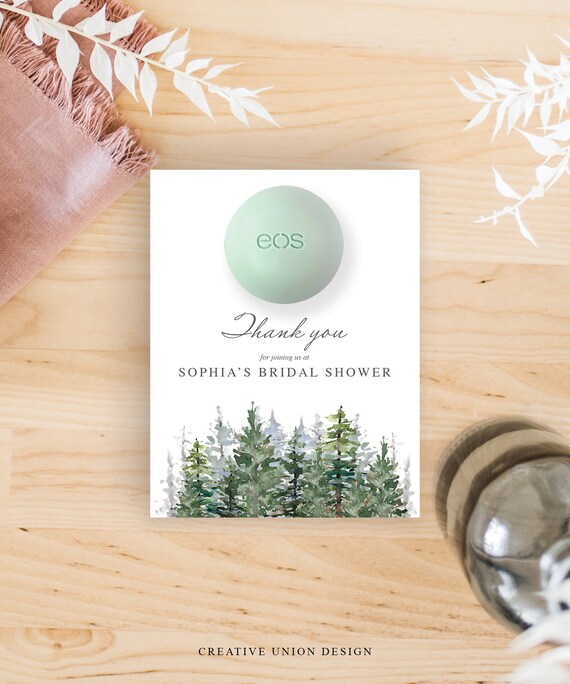EOS Lip Balm Bridal Shower Favors Printable Personalized | Etsy
