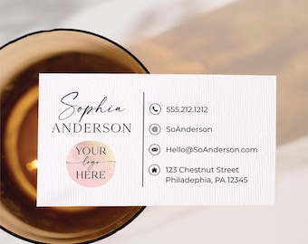 Benutzerdefinierte Visitenkarten Vorlage Business Logo Card Kleine Visitenkarten Personalisierte Beauty-Visitenkarten Benutzerdefinierte Karten mit gedruckter Option