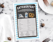 Oktoberfest Game - Oktoberfest Decorations - Oktoberfest Party - German Words Game - Fall Birthday Party - Beer Party - Prost - Party Games Il_170x135