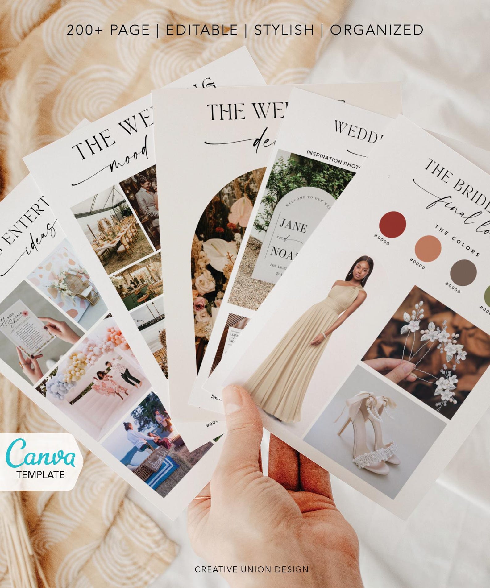 Ultimate Wedding Planner, Canva Wedding Binder Template, Wedding