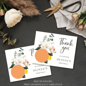 EOS Lip Balm Bridal Shower Favors Printable Personalized Unique Thank ...