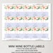 Printable Mini Wine Labels For Bridal Shower