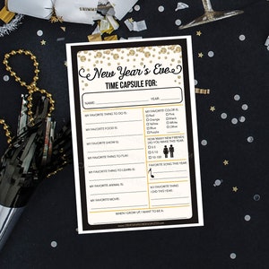 New Years Eve Time Capsule for Kids, Family New Years Eve Game, New Years Eve Party Game, Game for Kids, New Year's Eve Decorations image 2