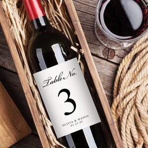 Printable Table Numbers Wine Labels, Wine Labels, Table Numbers ...