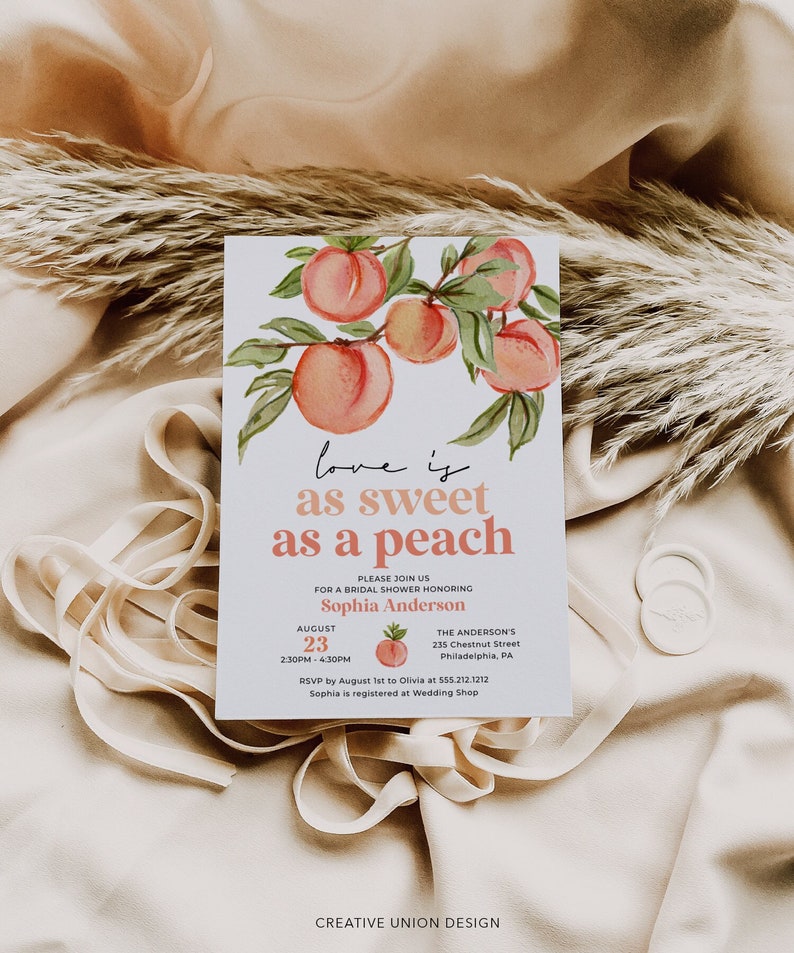 bohemian invitation, boho bridal shower, boho shower invite, bridal invitation, bridal shower, bridal shower invite, diy invitation, peach bridal shower, shower invitation, sweet peach, peach bridal shower invite, modern bridal shower, bestseller