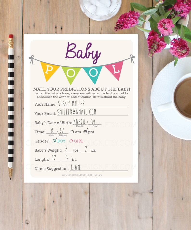 Baby Pool Baby Shower Game Advice Baby Pool Game Etsy Baby Pool Baby Shower Game Advice Baby Pool Game Etsy