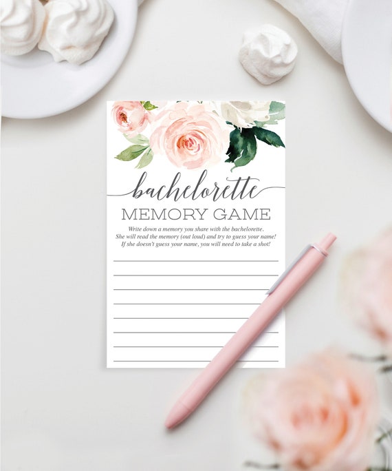Bachelorette Share A Memory Game Bachelorette Party Games Etsy