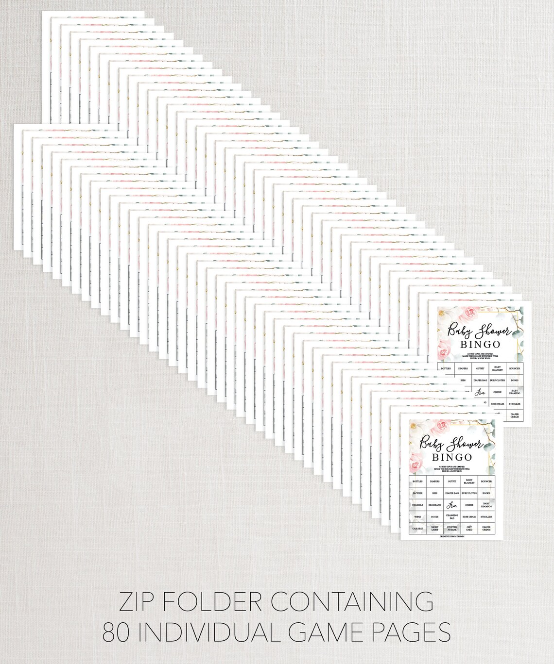 Virtual Baby Shower Games Bingo Baby Shower Games Etsy