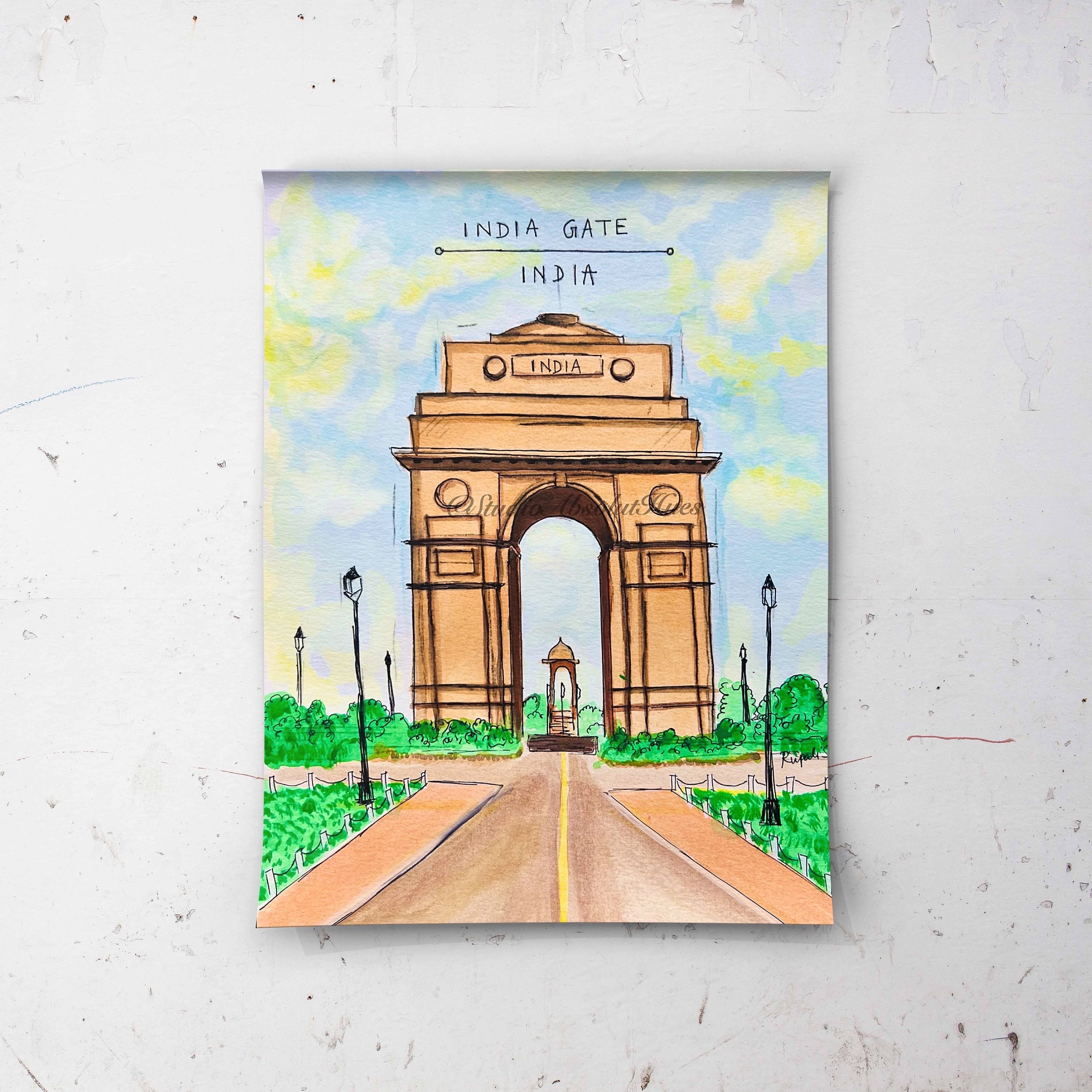 India Gate Sketch - Subhrojeet Pramanik Drawings | Facebook