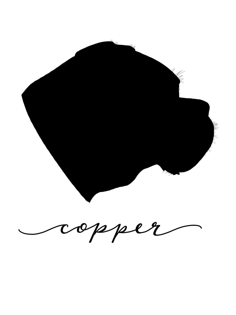 Silhouette Portrait Digital Print - Etsy