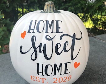 Home Sweet Home decal, pumpkin decal, Halloween, Fall, DIY decal, New Home