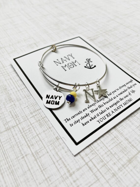Navy shop mom charm