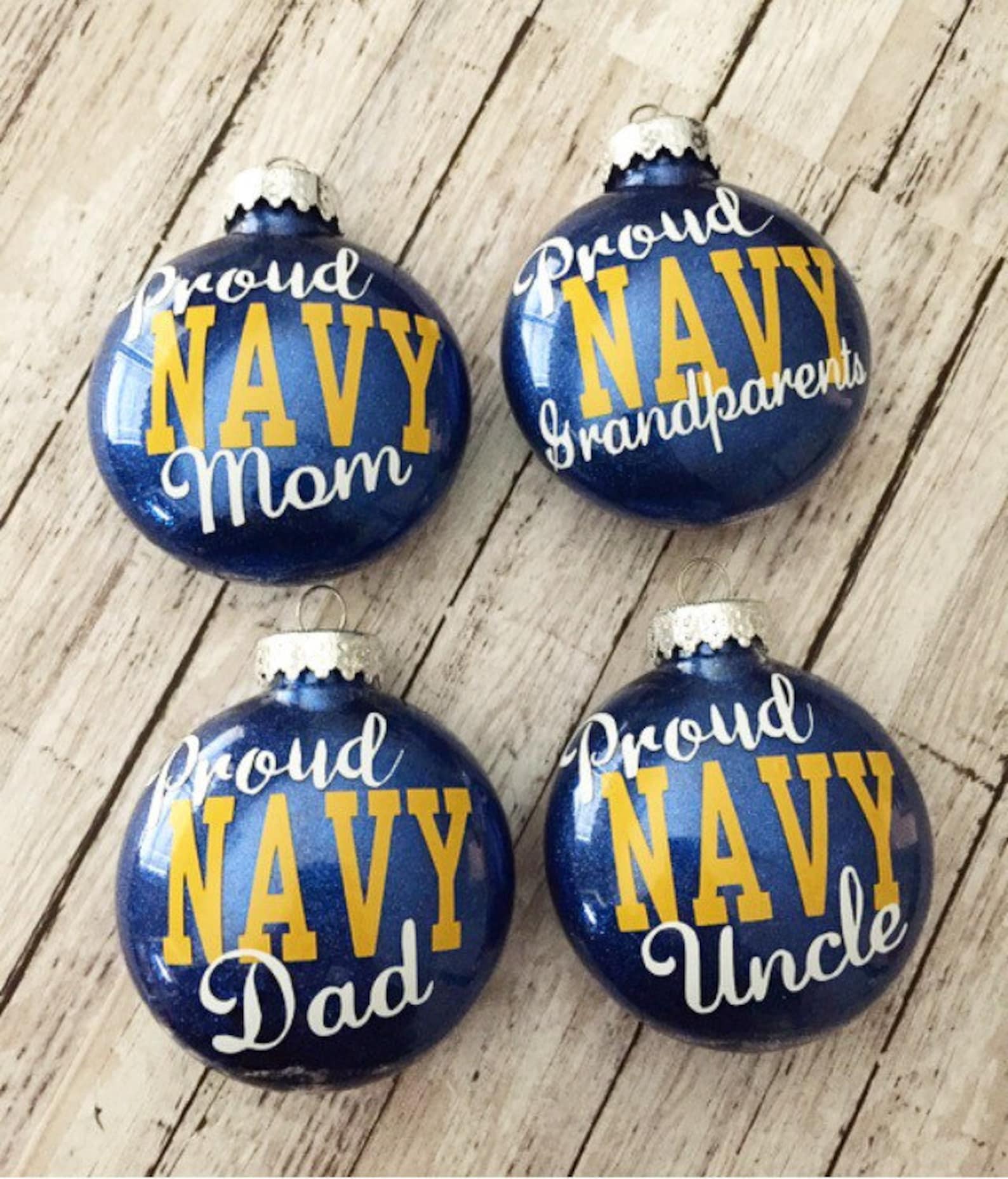 Proud NAVY Navy Family Christmas Tree Ornament Navy Mom - Etsy