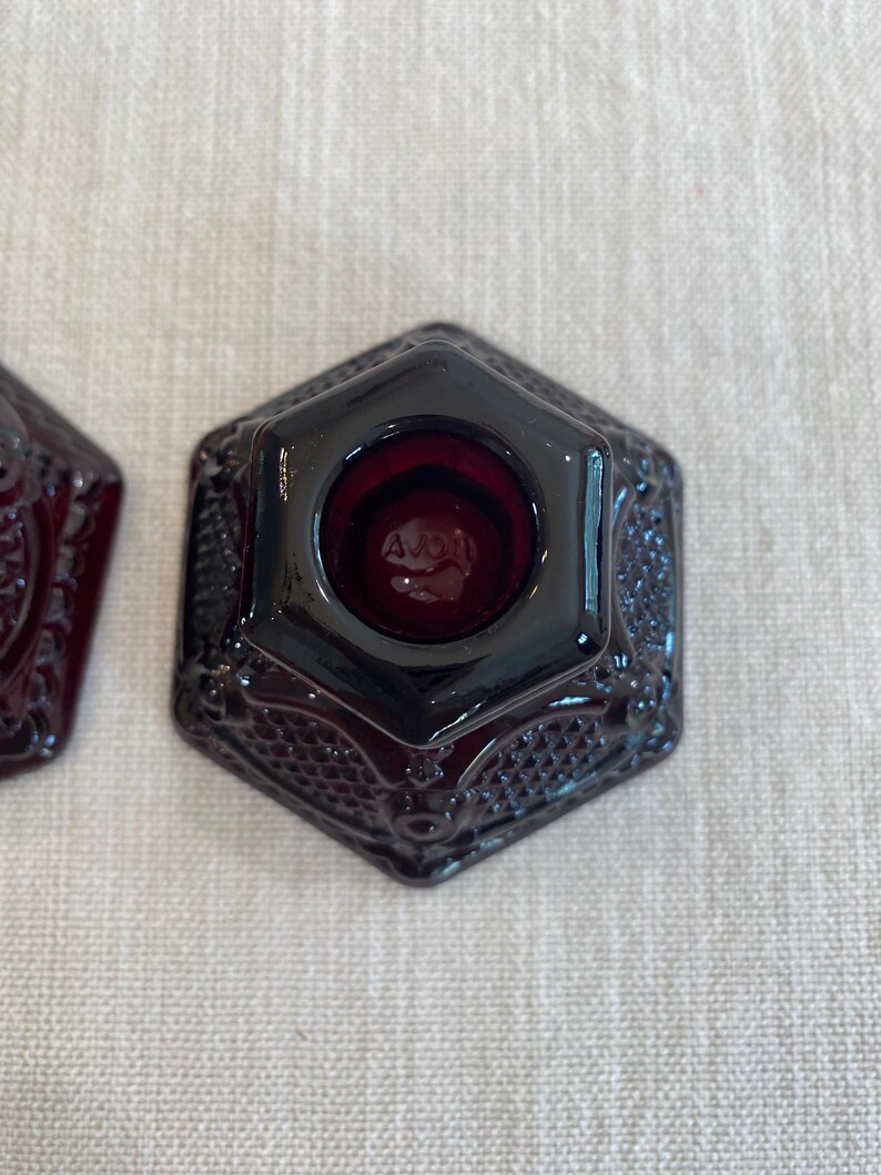 AVON© Candle Holders Pair 
