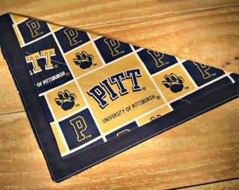 University of Pittsburgh Panthers Slip Through Collar No Tie Pet Bandana