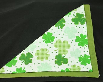 Large Shamrocks On White