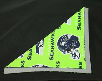 Seattle Seahawks NFL Football Slip Through Collar No Tie Pet Bandana