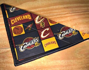 Cleveland Cavaliers NBA Basketball Slip Through Collar No Tie Pet Bandana