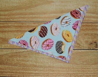 Donuts Slip Through Collar No Tie Pet Bandana