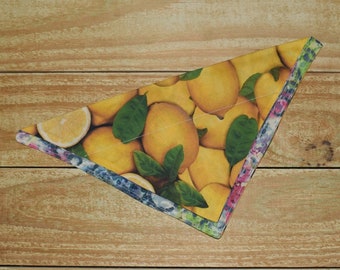 Lemons Slip Through Collar No Tie Pet Bandana