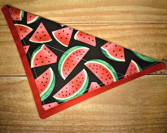 Watermelon Slip Through Collar No Tie Pet Bandana