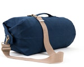 12 0z Canvas Duffel Bag - Large Blue