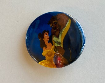 Disney - Beauty and the Beast - Belle & Beast Dancing 1.25 inch Button Pin