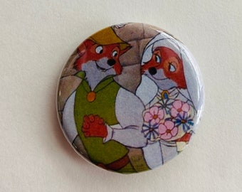 Disney - Robin Hood and Lady Marian 1.25 inch Button Pin