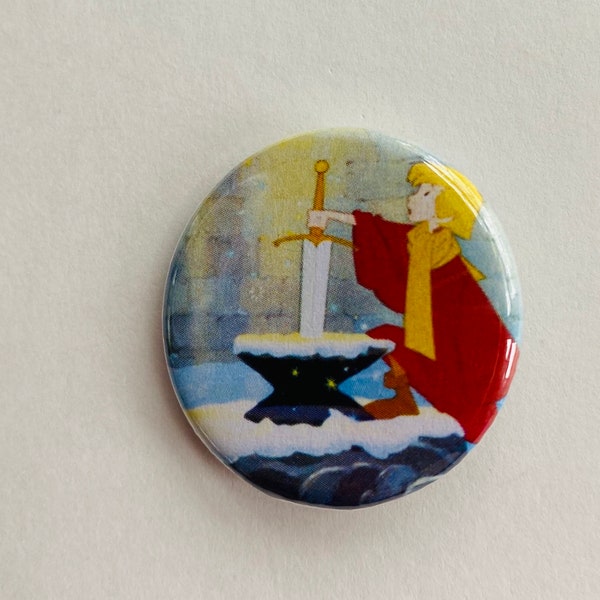 Disney - Sword in the Stone King Arthur 1.25 inch Button Pin