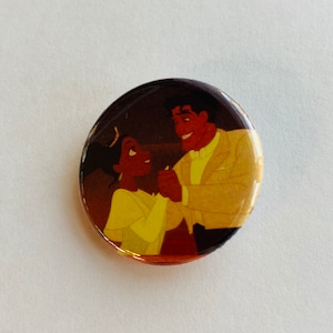 Disney - Princess and the Frog Tiana and Prince Naveen Dancing 1.25 inch Button Pin