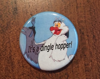 Disney - Little Mermaid Scuttle Dingle Hopper 1.25 inch Button Pin