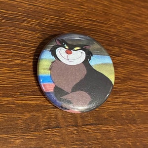 Disney - Cinderella Lucifer the Cat Villian 1.25 inch Button Pin