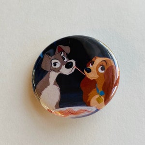 Disney - Lady and the Tramp Bella Notte 1.25 inch Button Pin