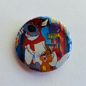 Disney - Oliver and Company 1.25 inch Button Pin