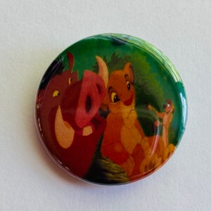 Disney - The Lion King Simba Timon and Pumba 1.25 inch Button Pin