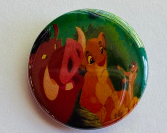 Disney - The Lion King Simba Timon and Pumba 1.25 inch Button Pin