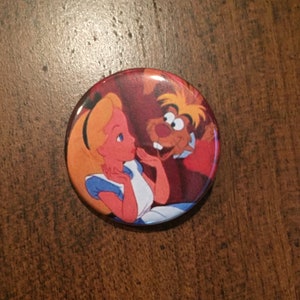 Disney - Alice in Wonderland Mad Hatter March Hare Tea Party1.25 inch Button Pin