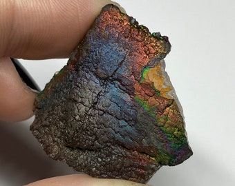 Iridescent Turgite on Quartz // Rare // Collectible
