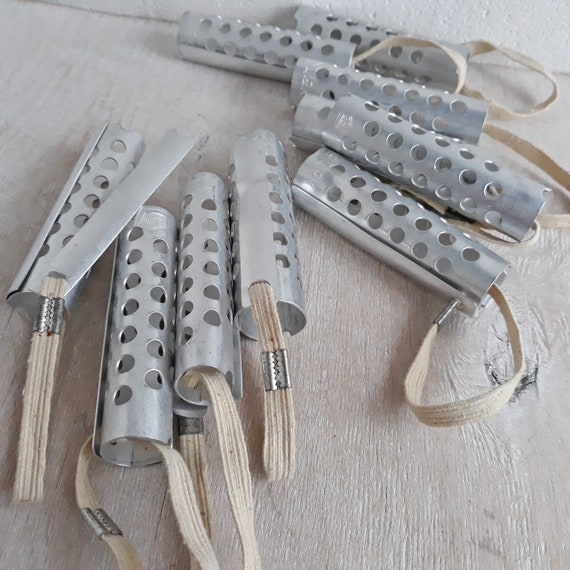 Set 10 aluminum hair rollers Metal curlers hairstyle Etsy