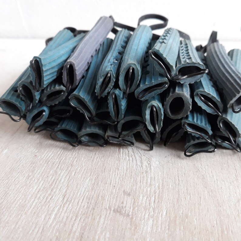 Vintage set 16 rubber curlers Hair rollers hairstyle Etsy