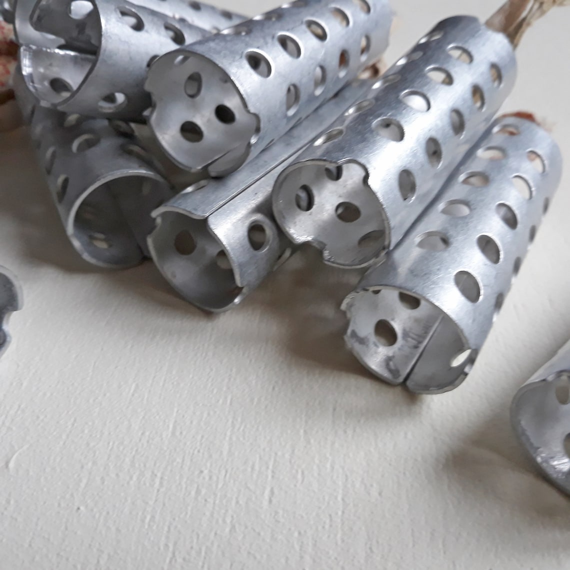Set 8 aluminum hair rollers Metal curlers hairstyle Etsy