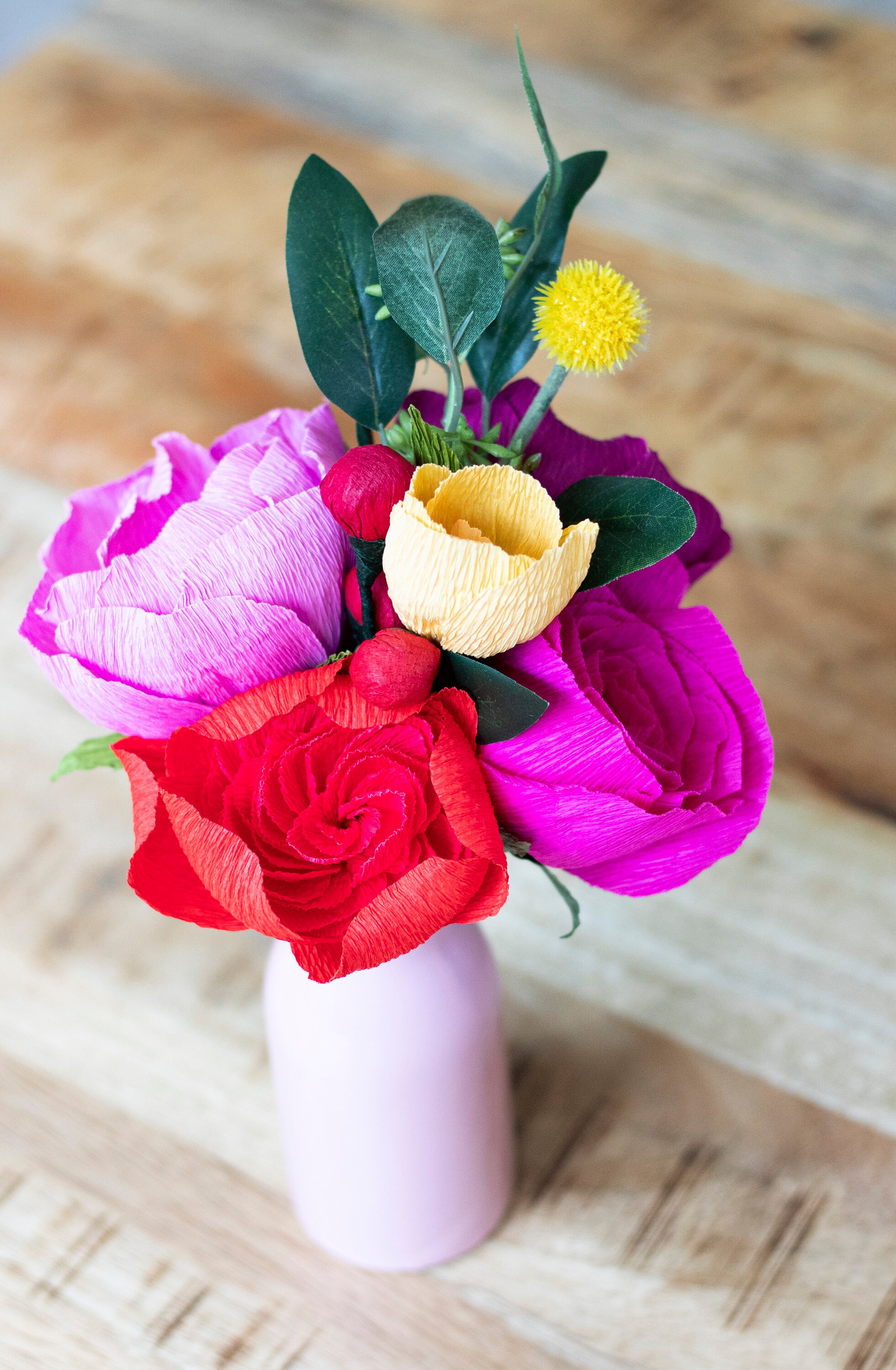 Paper Flower Bouquet Mother's Day Flowers Paper Flowers Etsy