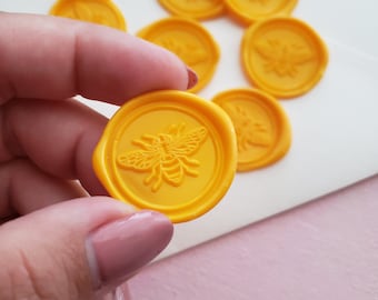 Baby Shower Wax Seals, Bumble Wedding Yellow Wax Seals, Ba-Bee Shower, Bee Theme for Baby Shower, Bee Baby Shower Theme, Meant to Bee Theme