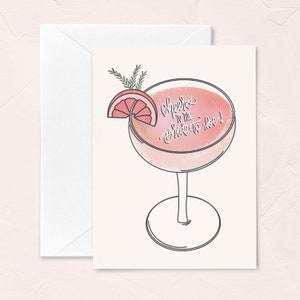 Bridal Shower Greeting Card, Bridal Gift, Bride-to-be Gift, Cheers to the Bride-to-be, Bridal Brunch Greeting Card