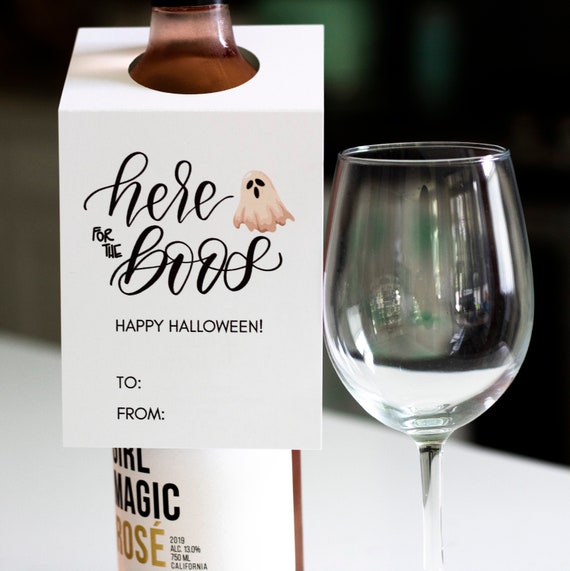 You ve Been Booed Wine Bottle Gift Tag Here for the Boos