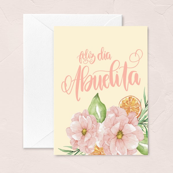 Tarjeta del día de la madre en español, tarjeta del día de la abuela, Feliz Dia Abuelita, Te Amo Abuela, tarjeta de cumpleaños de la abuela, Dia de la Madre